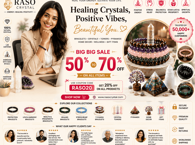 Best Crystal Bracelet for Wealth: Citrine, Pyrite or Dhan Yog? - Raso Crystal