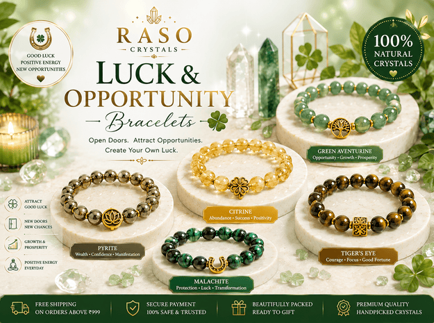 Luck &amp; Opportunity Crystal Bracelets - Raso Crystal
