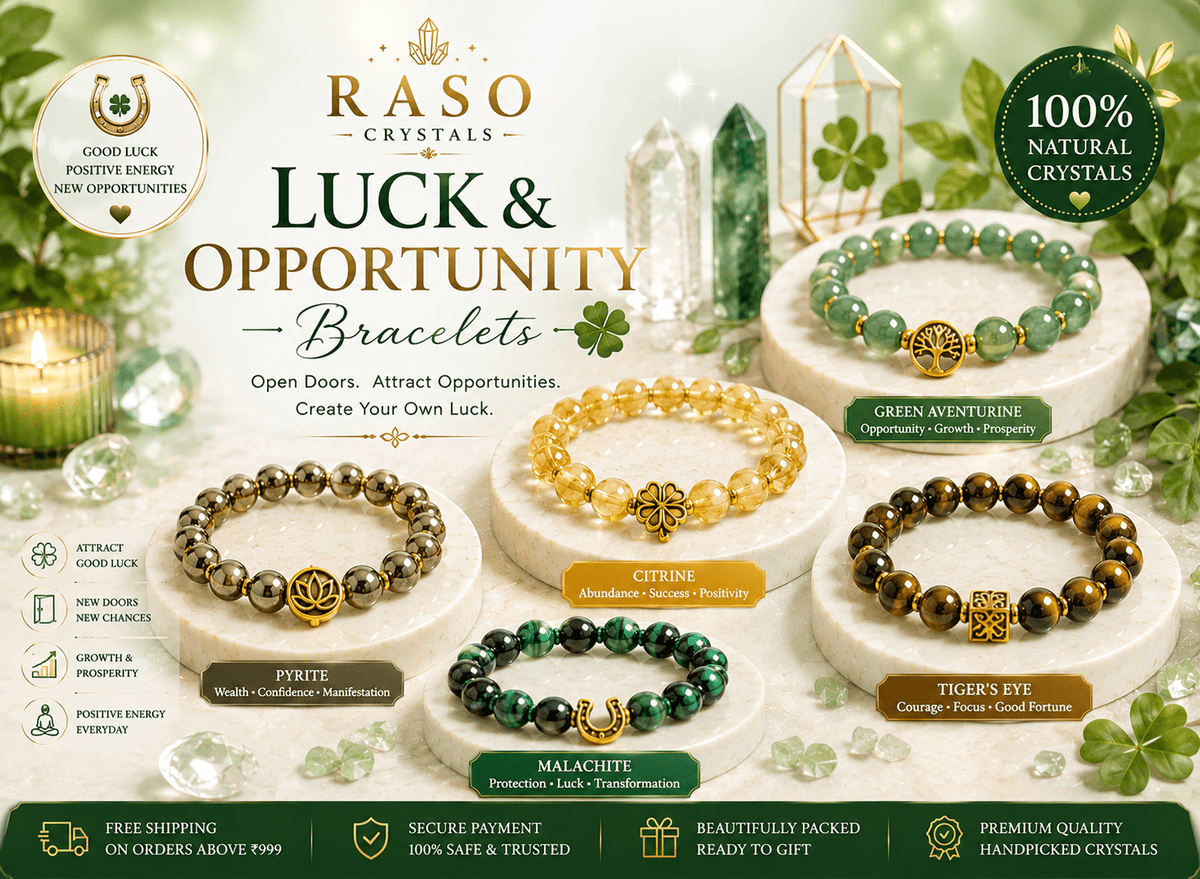 Luck &amp; Opportunity Crystal Bracelets - Raso Crystal