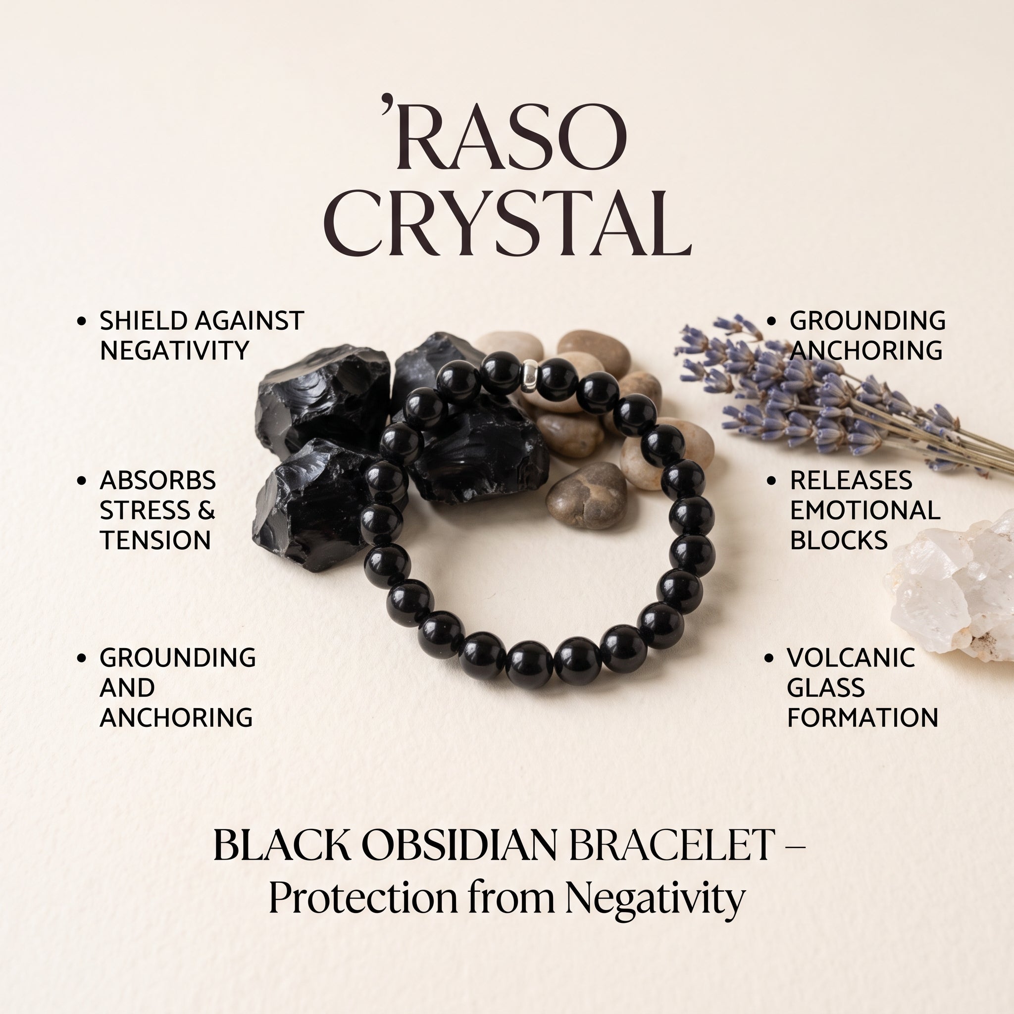 Black Obsidian Bracelet – Protection from Negativity