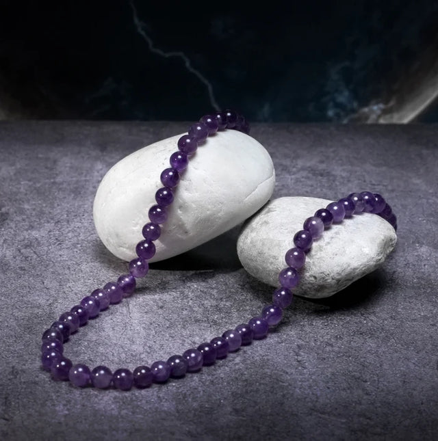 Natural Amethyst Mala