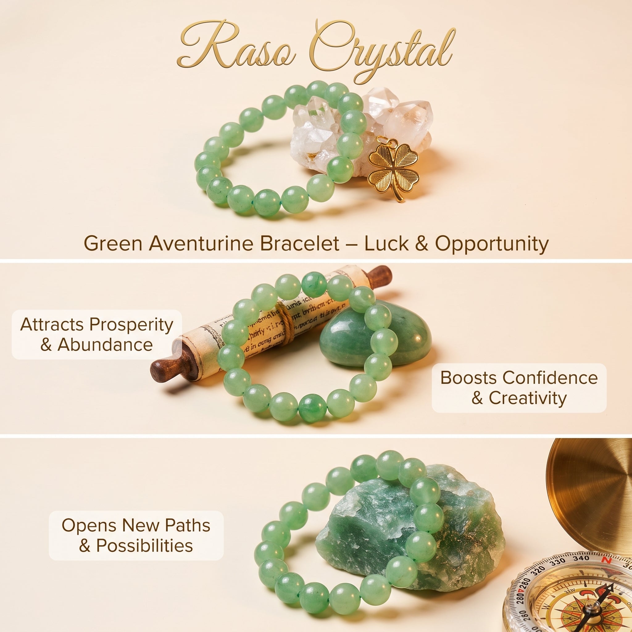 Green Aventurine Bracelet – Luck & Opportunity