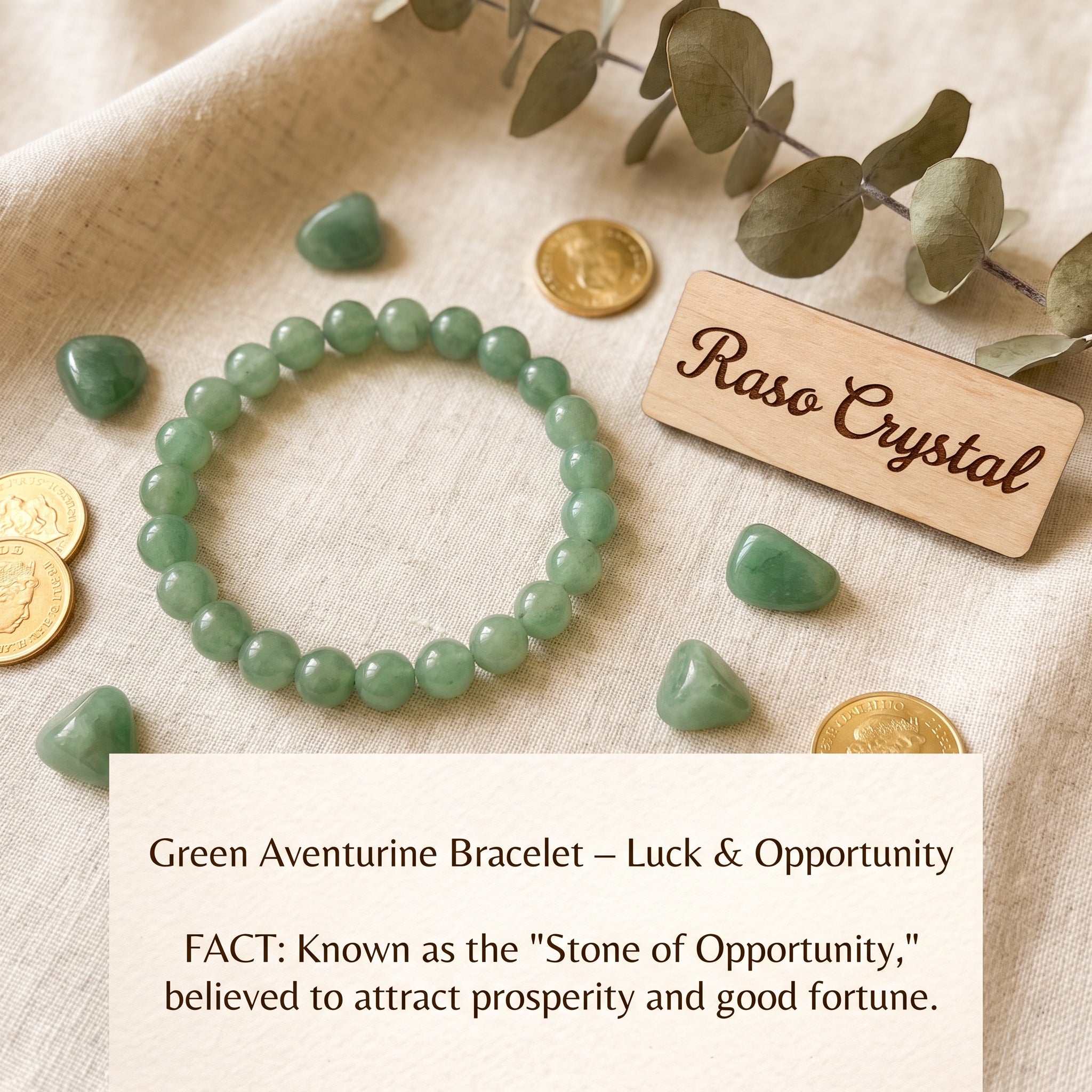 Green Aventurine Bracelet – Luck & Opportunity