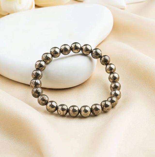 Pyrite Bracelet 8mm – Wealth & Success