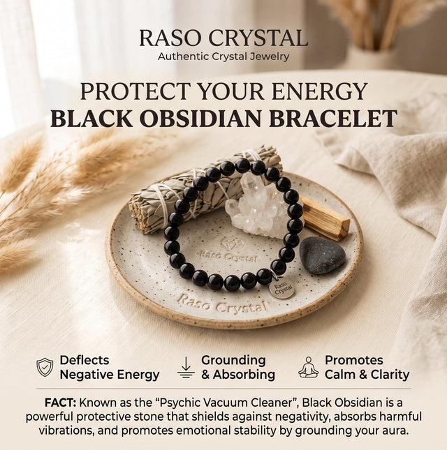 Black Obsidian Bracelet – Protection from Negativity