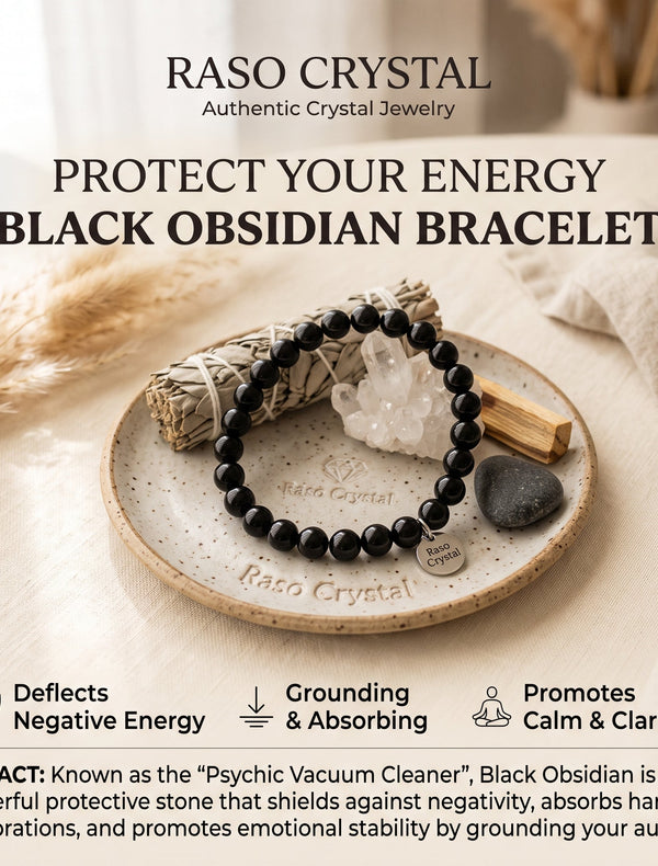 Black Obsidian Bracelet – Protection from Negativity