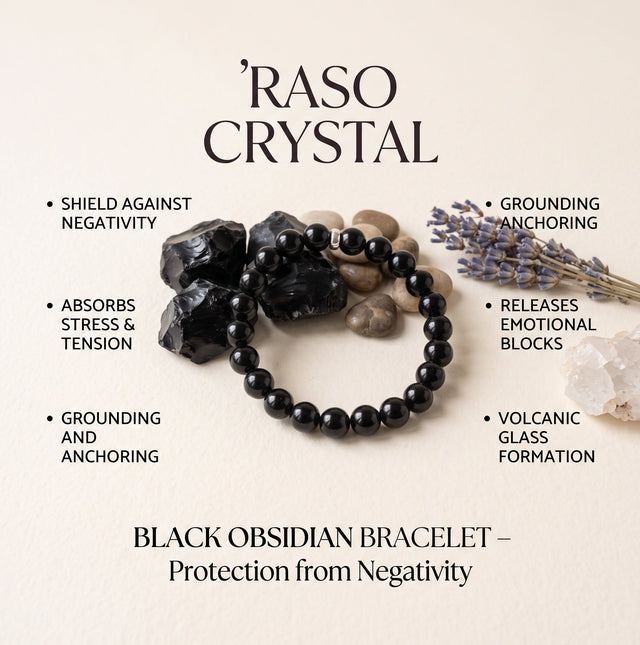 Black Obsidian Bracelet – Protection from Negativity