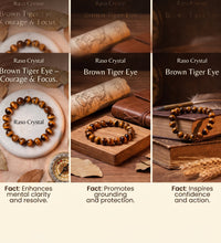 Protection & Evil Eye BraceletsBrown Tiger Eye Bracelet for Men – Courage & FocusRaso Crystal