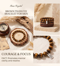 Protection & Evil Eye BraceletsBrown Tiger Eye Bracelet for Men – Courage & FocusRaso Crystal