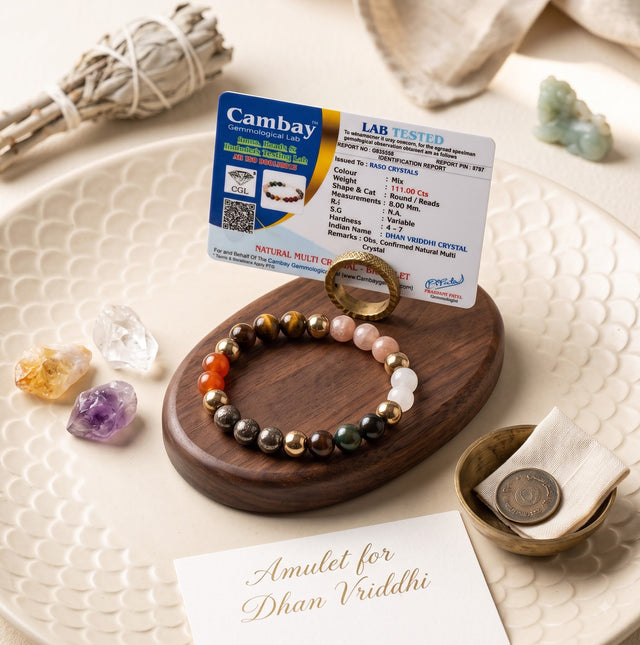 Raso CrystalWealth & SuccessDhan Vriddhi Bracelet – Siddh Energized Edition