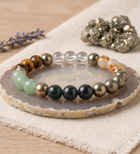 Dhan Yog Bracelet - Citrine, Pyrite & Aventurine (8mm) | Wealth MagnetRaso CrystalWealth & SuccessRaso Crystal