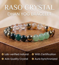 Dhan Yog Bracelet - Citrine, Pyrite & Aventurine (8mm) | Wealth MagnetRaso CrystalWealth & SuccessRaso Crystal