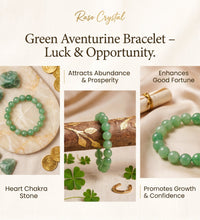 Green Aventurine Bracelet – Luck & OpportunityRaso Crystal
