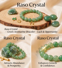 Green Aventurine Bracelet – Luck & OpportunityRaso Crystal