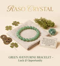Green Aventurine Bracelet – Luck & OpportunityRaso Crystal