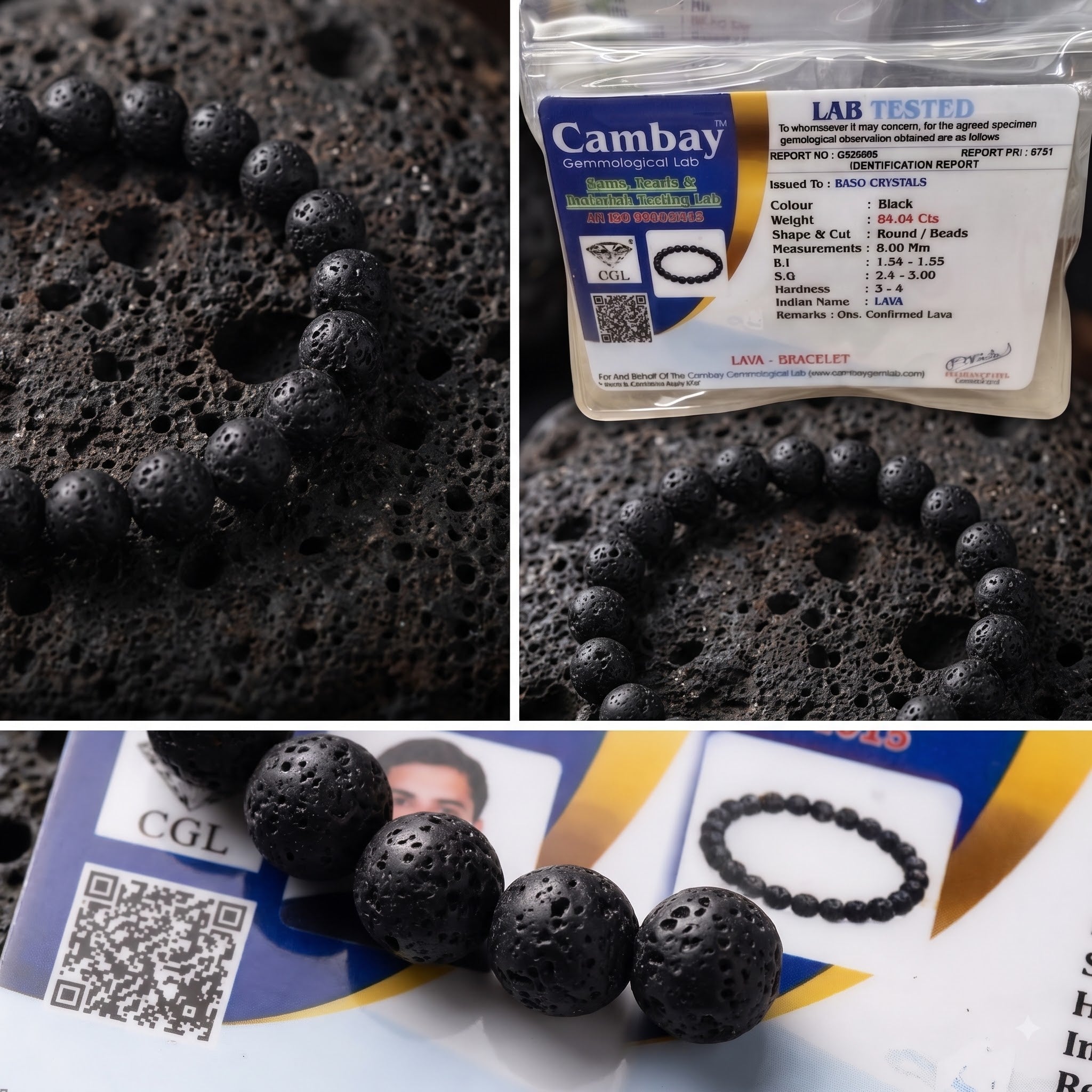 Lava Stone Bracelet  – Balance, Healing & Energy