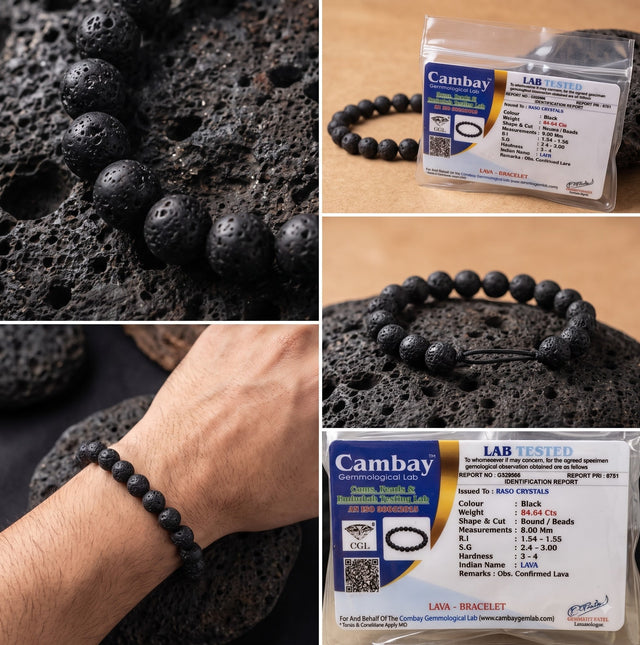 Lava Stone Bracelet  – Balance, Healing & Energy