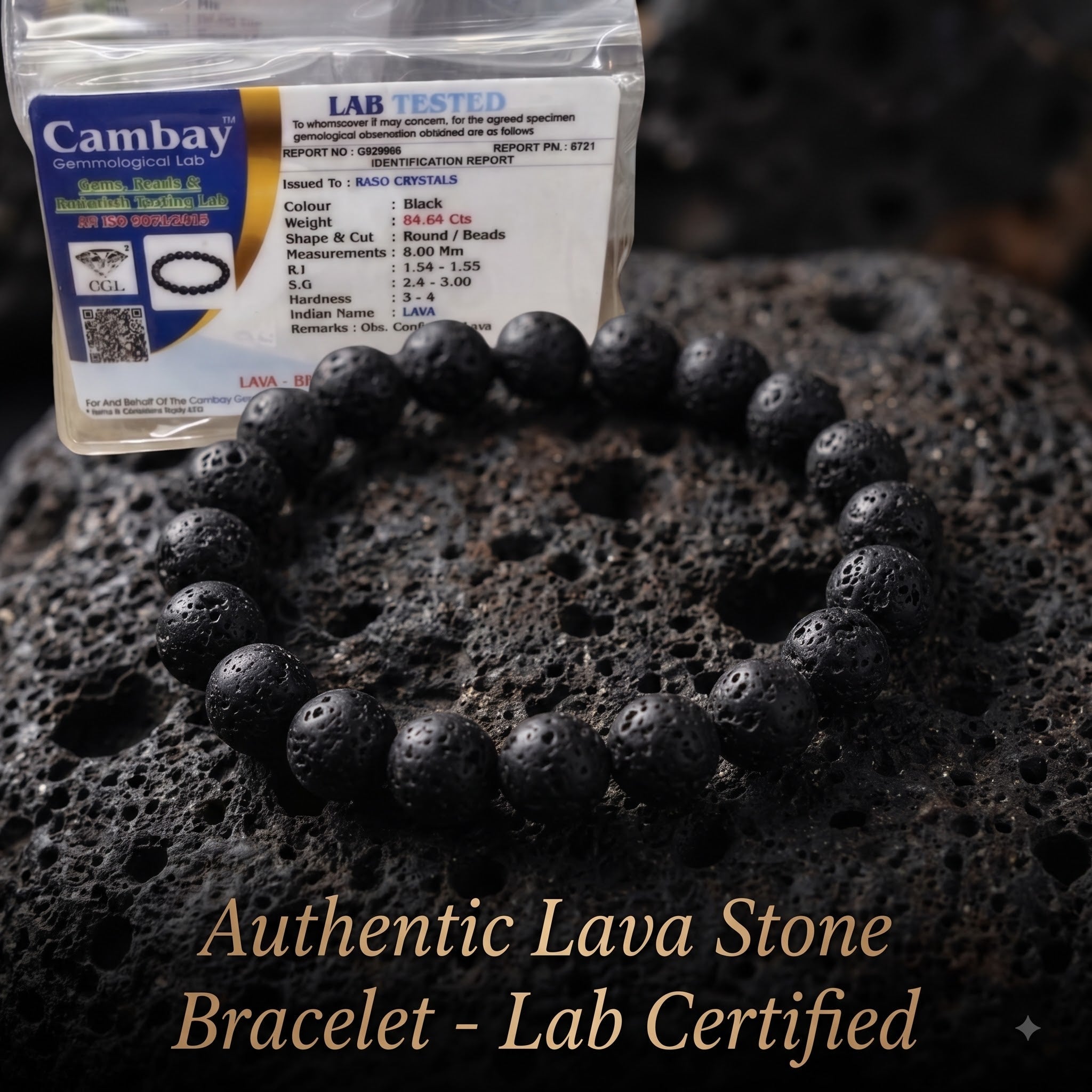 Lava Stone Bracelet  – Balance, Healing & Energy