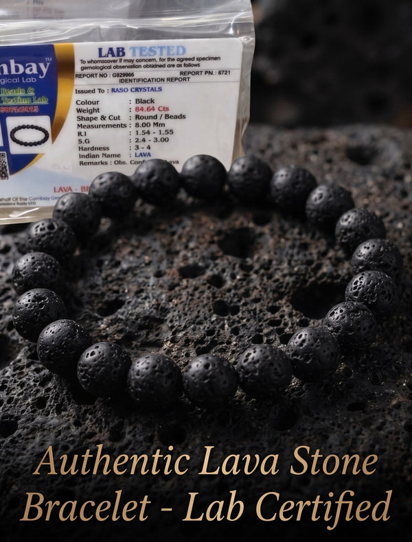 Lava Stone Bracelet  – Balance, Healing & Energy