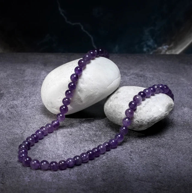 Natural Amethyst Mala
