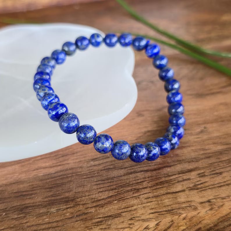 Natural Lapis Lazuli Energy Bracelet – Confidence, Creativity & Positive Energy | Raso Crystal