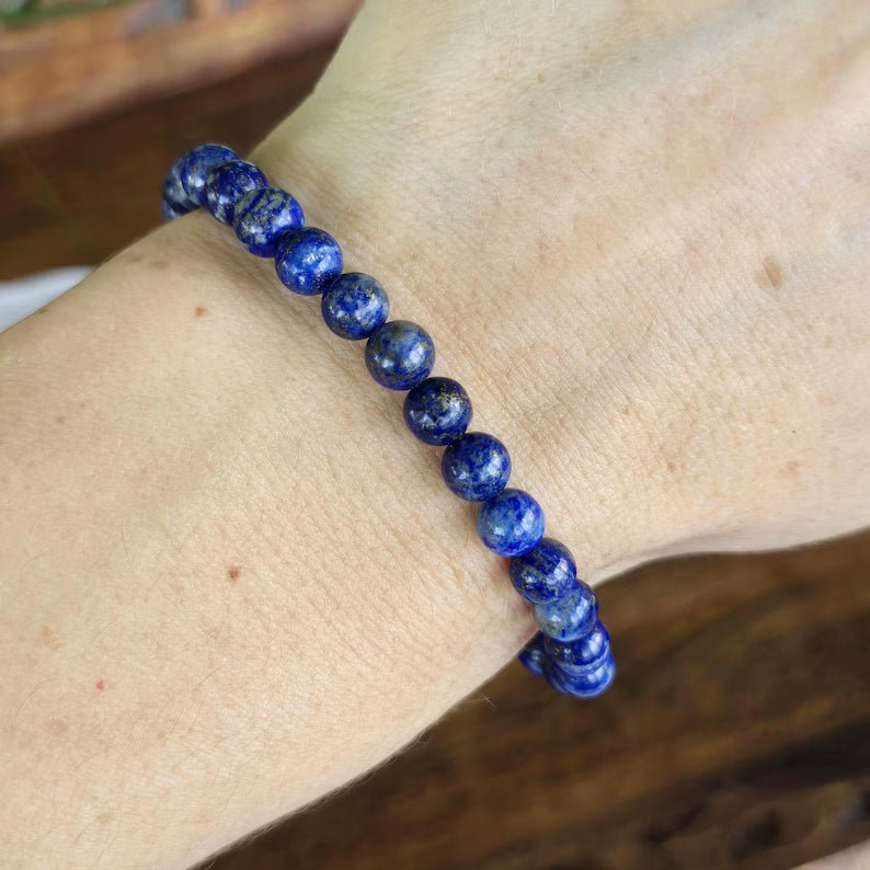Natural Lapis Lazuli Energy Bracelet – Confidence, Creativity & Positive Energy | Raso Crystal
