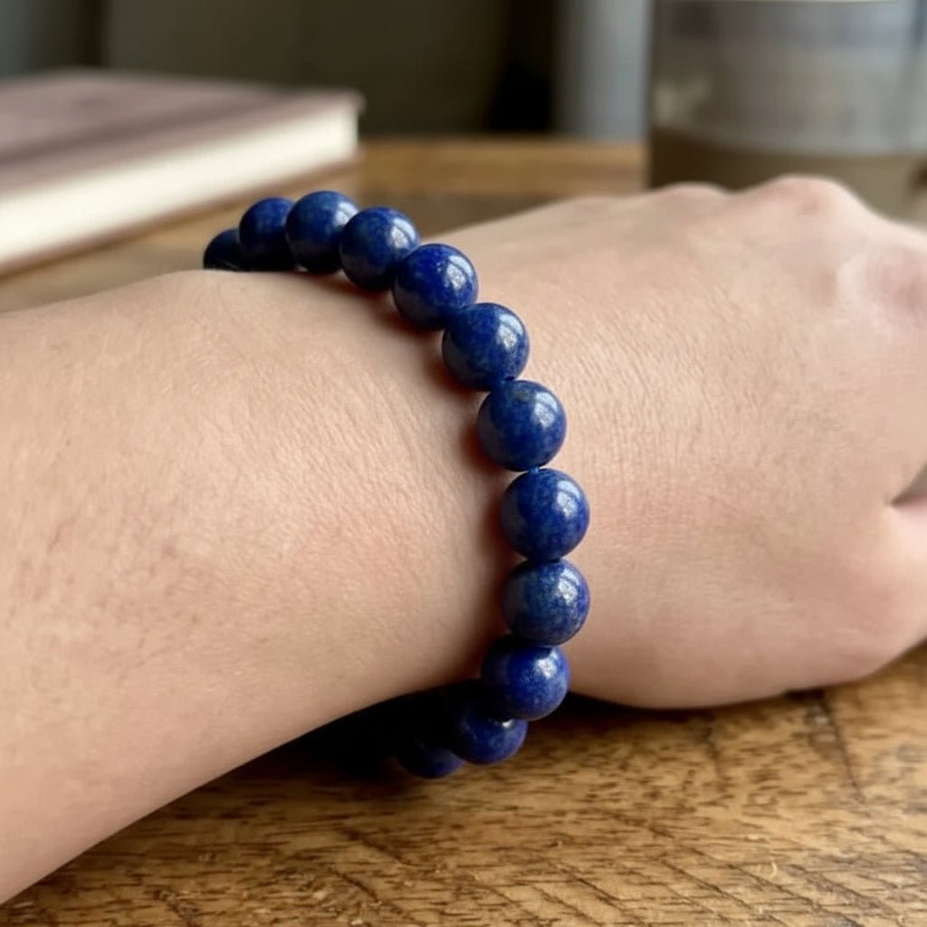 Natural Lapis Lazuli Energy Bracelet – Confidence, Creativity & Positive Energy | Raso Crystal