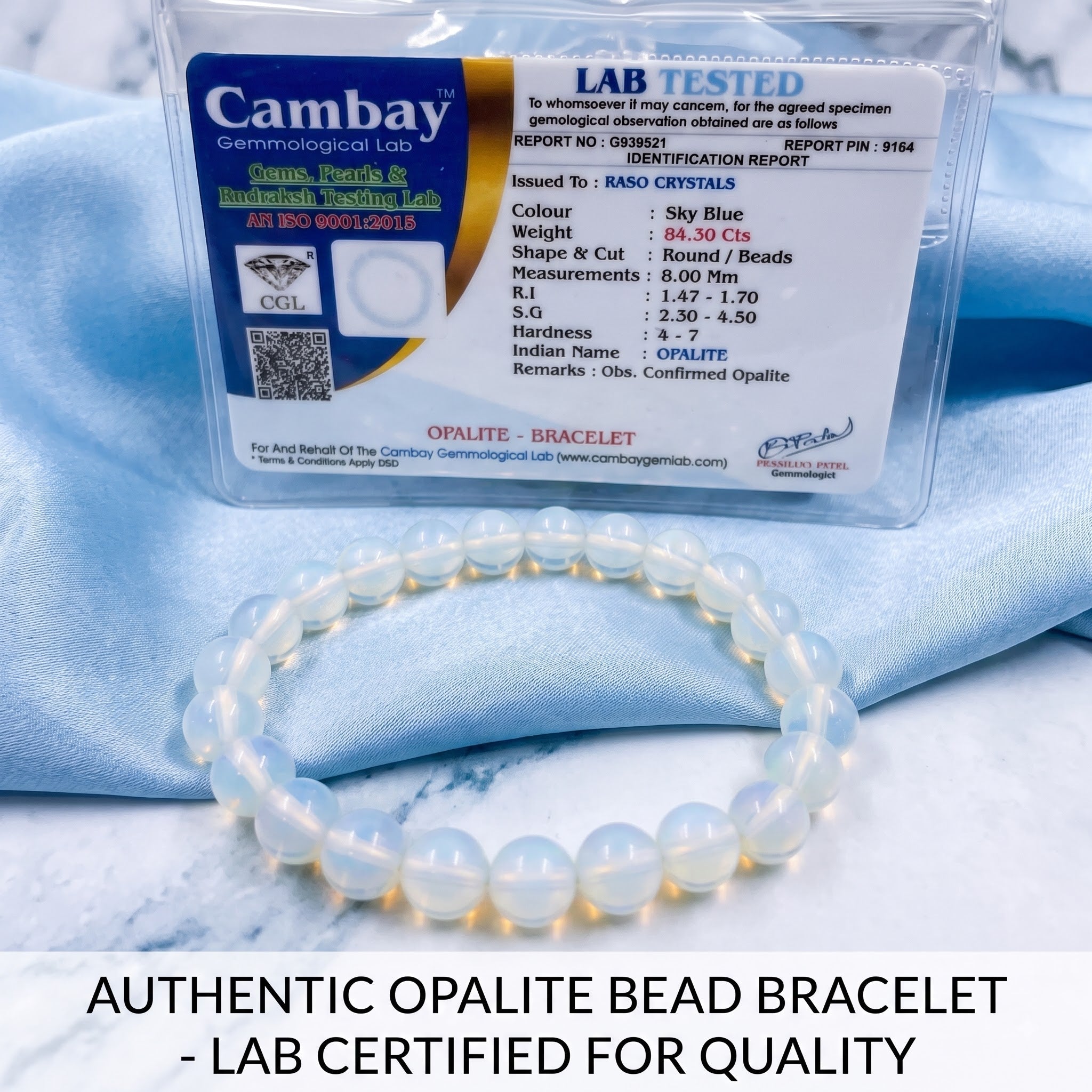 Opalite Bracelet – Positive Energy & Balance | Raso Crystals