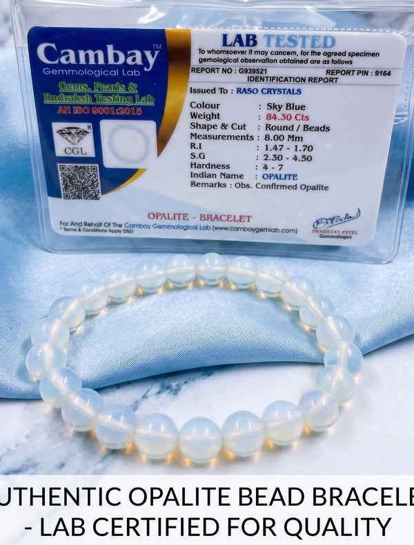 Opalite Bracelet – Positive Energy & Balance | Raso Crystals