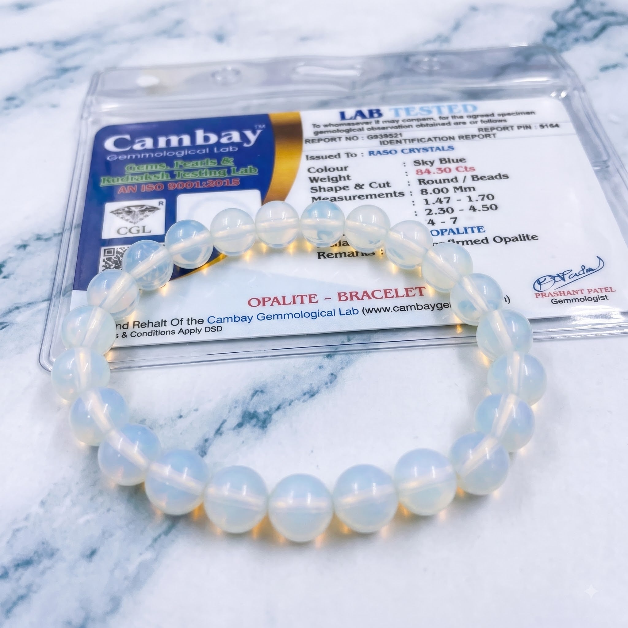 Opalite Bracelet – Positive Energy & Balance | Raso Crystals