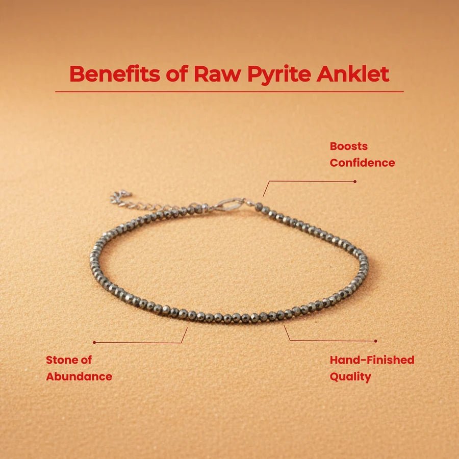 Pyrite Anklet – Wealth & Success