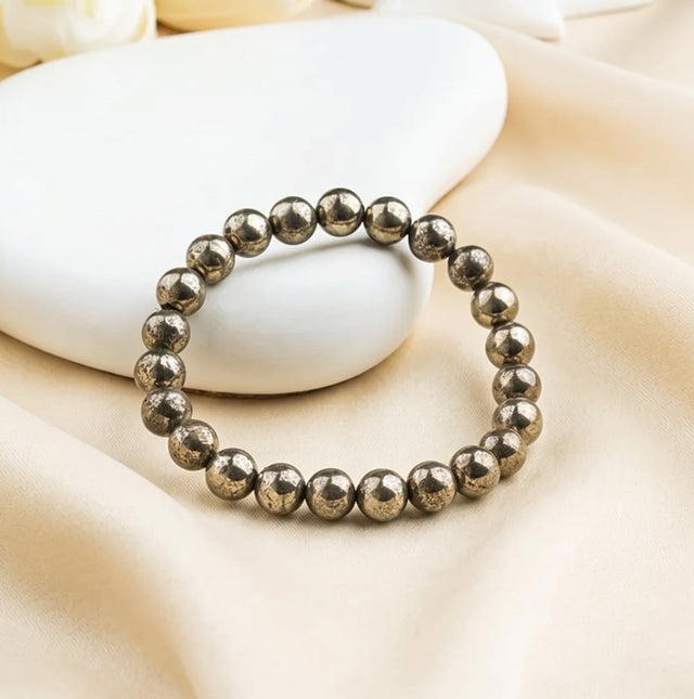 Pyrite Bracelet 8mm – Wealth & Success