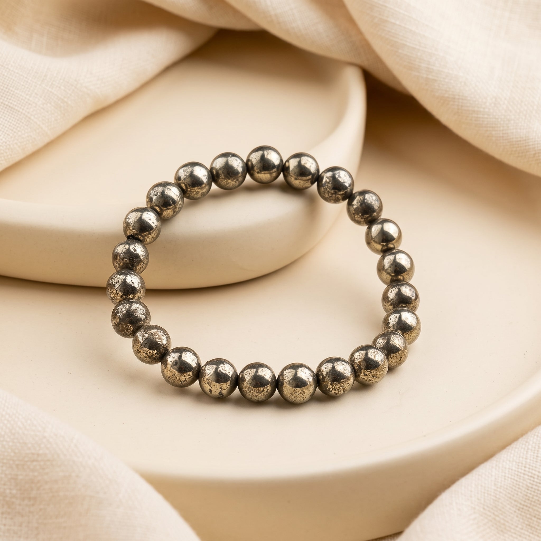 Pyrite Bracelet 8mm – Wealth & Success