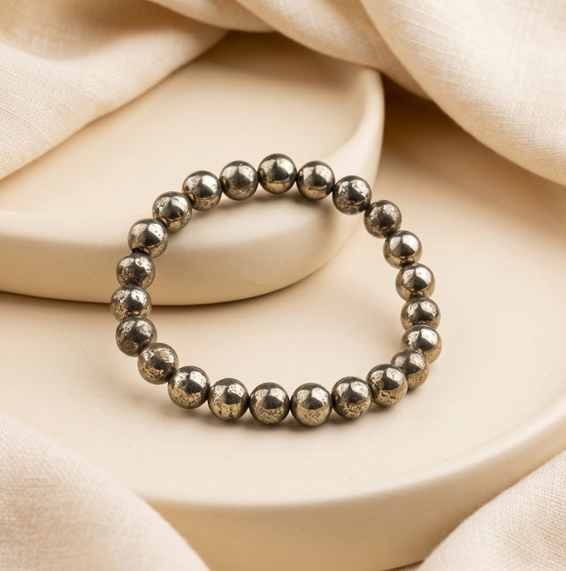 Pyrite Bracelet 8mm – Wealth & Success