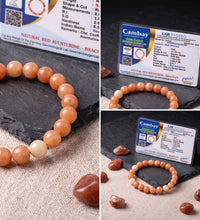 Red Aventurine Bracelet - Natural Crystal Beads for Motivation & Vitality - Aries & Leo Zodiac - Unisex crystal Bracelet for Empowerment