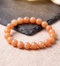 Red Aventurine Bracelet - Natural Crystal Beads for Motivation & Vitality - Aries & Leo Zodiac - Unisex crystal Bracelet for Empowerment