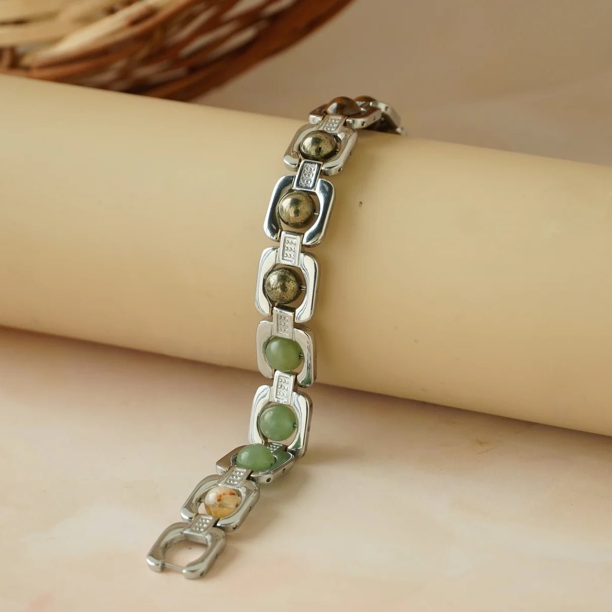 Silver Plated Essential Money Magnet Bracelet – Wealth, Prosperity & Abundance | Raso Crystal