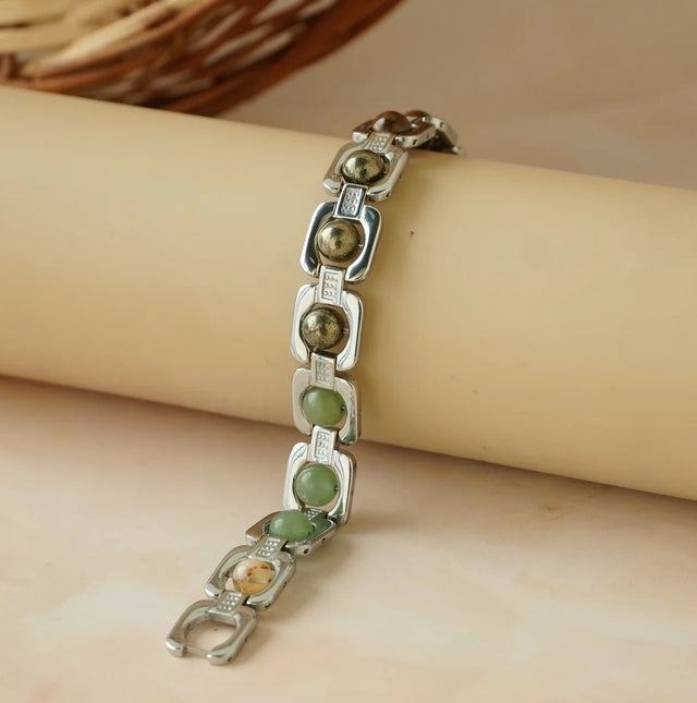 Silver Plated Essential Money Magnet Bracelet – Wealth, Prosperity & Abundance | Raso Crystal