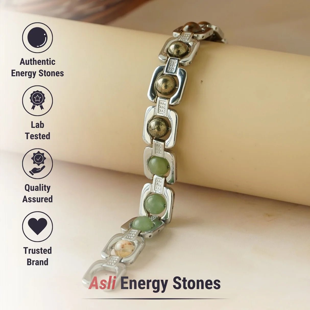 Silver Plated Essential Money Magnet Bracelet – Wealth, Prosperity & Abundance | Raso Crystal