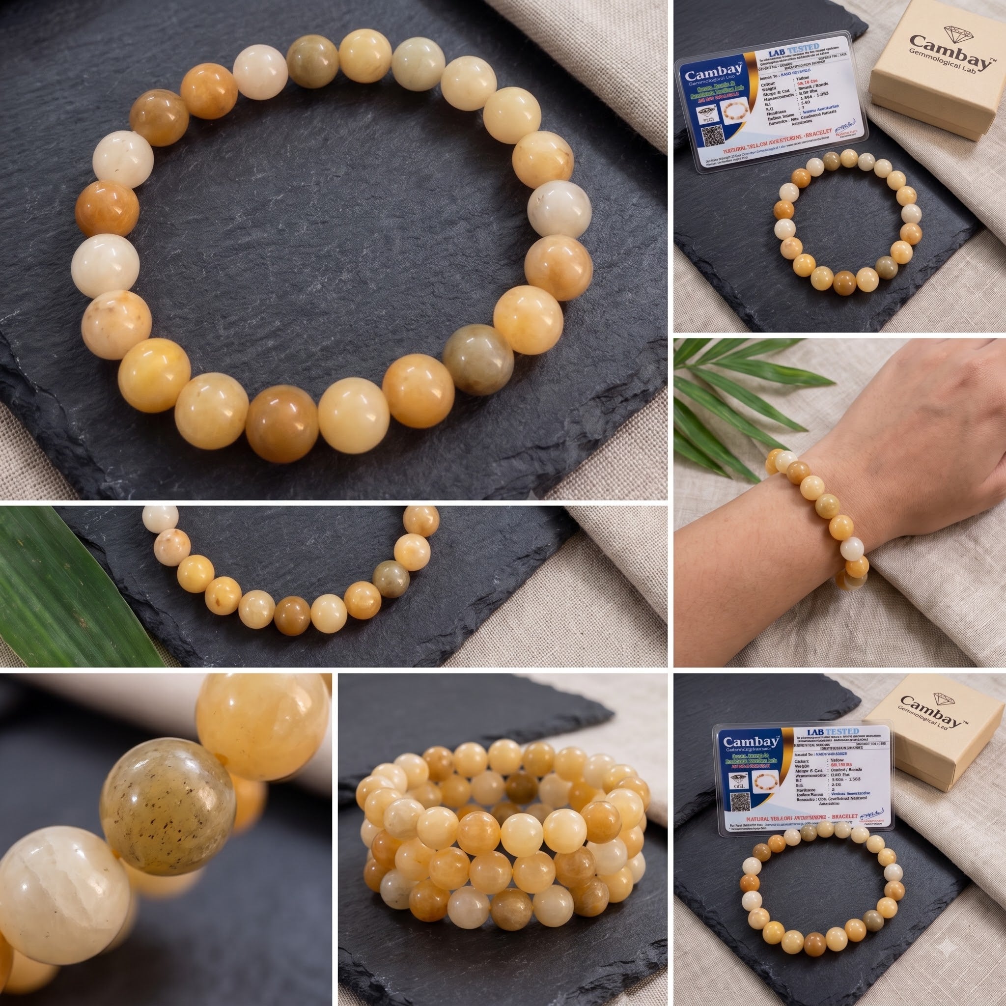 Yellow Aventurine Bracelet: Fulfills Your Desires with Divine Blessings | Raso Crystal